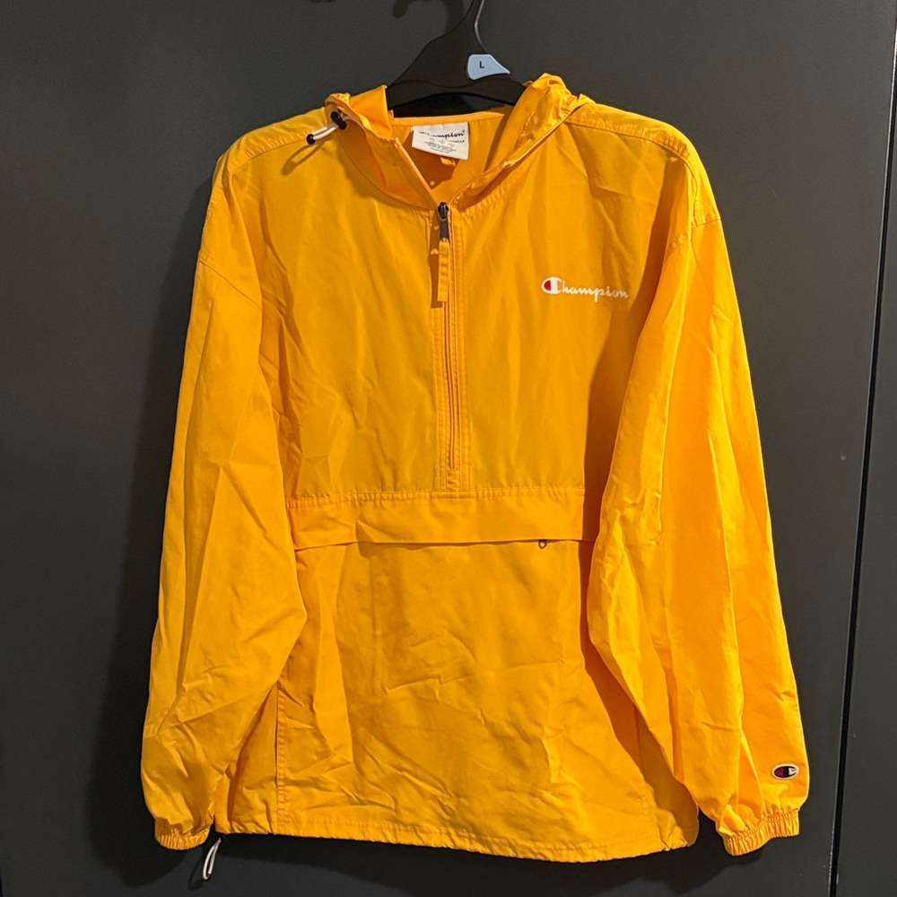 Champion Yellow Windbreaker Jacket